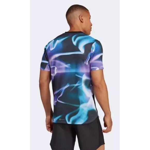 Adidas Men's Designed 4 Training HEAT.RDY AOP Tee HS7460 Violet Fusion Size MT - Picture 6 of 9